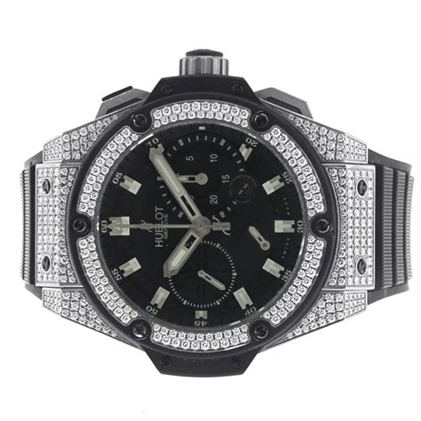 hublot black diamond watch $1 million|Hublot big bang diamond watch.